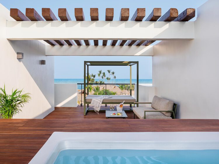 Excellence Club Two Story Terrace Suite with Plunge Pool Ocean View Rooftop at Finest Punta Cana
