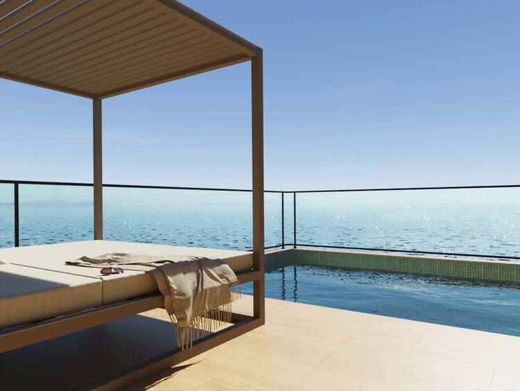 Two-Story Rooftop Terrace Suite with private pool