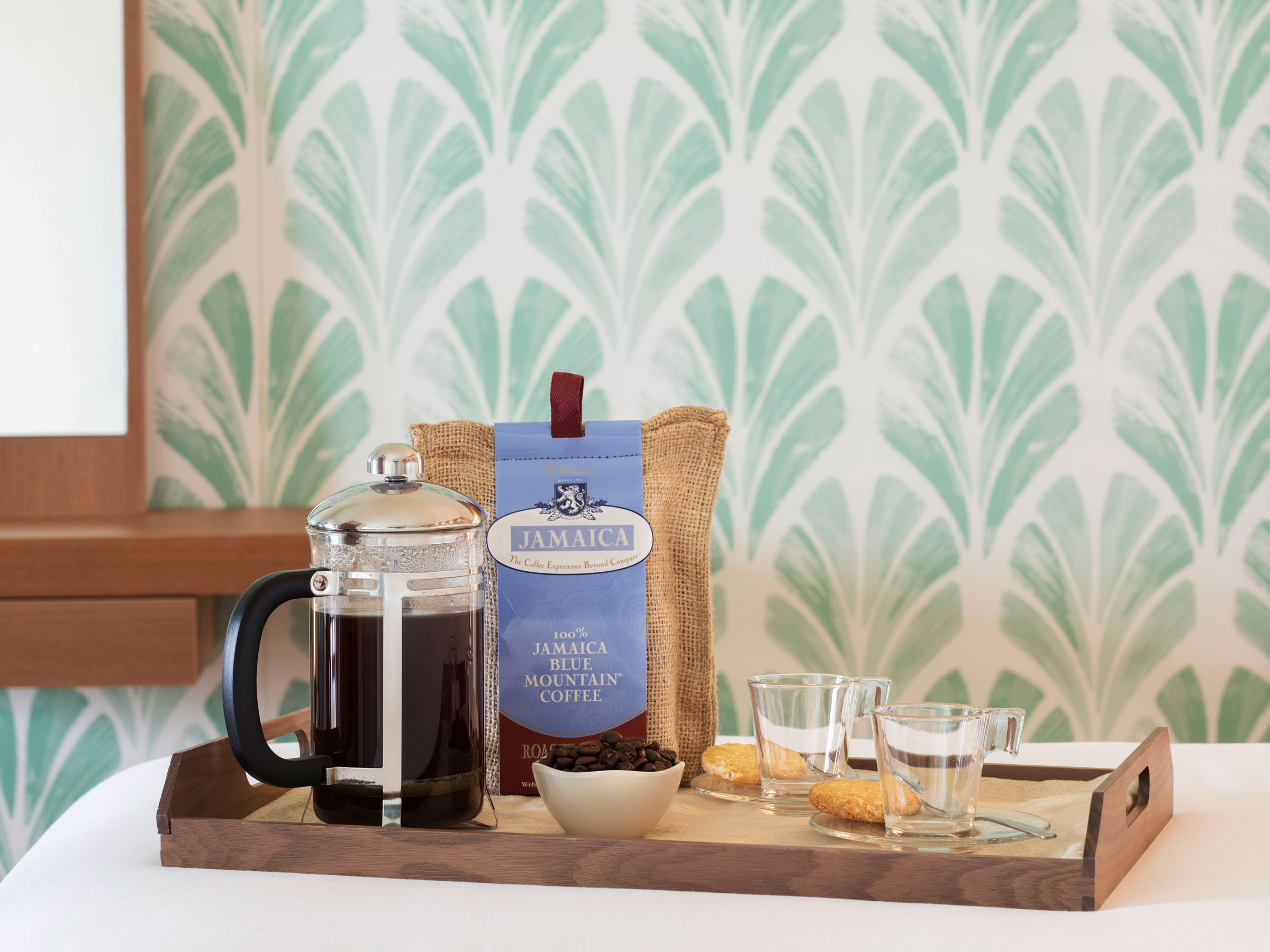 Jamaican Blue Mountain Coffee with French Press