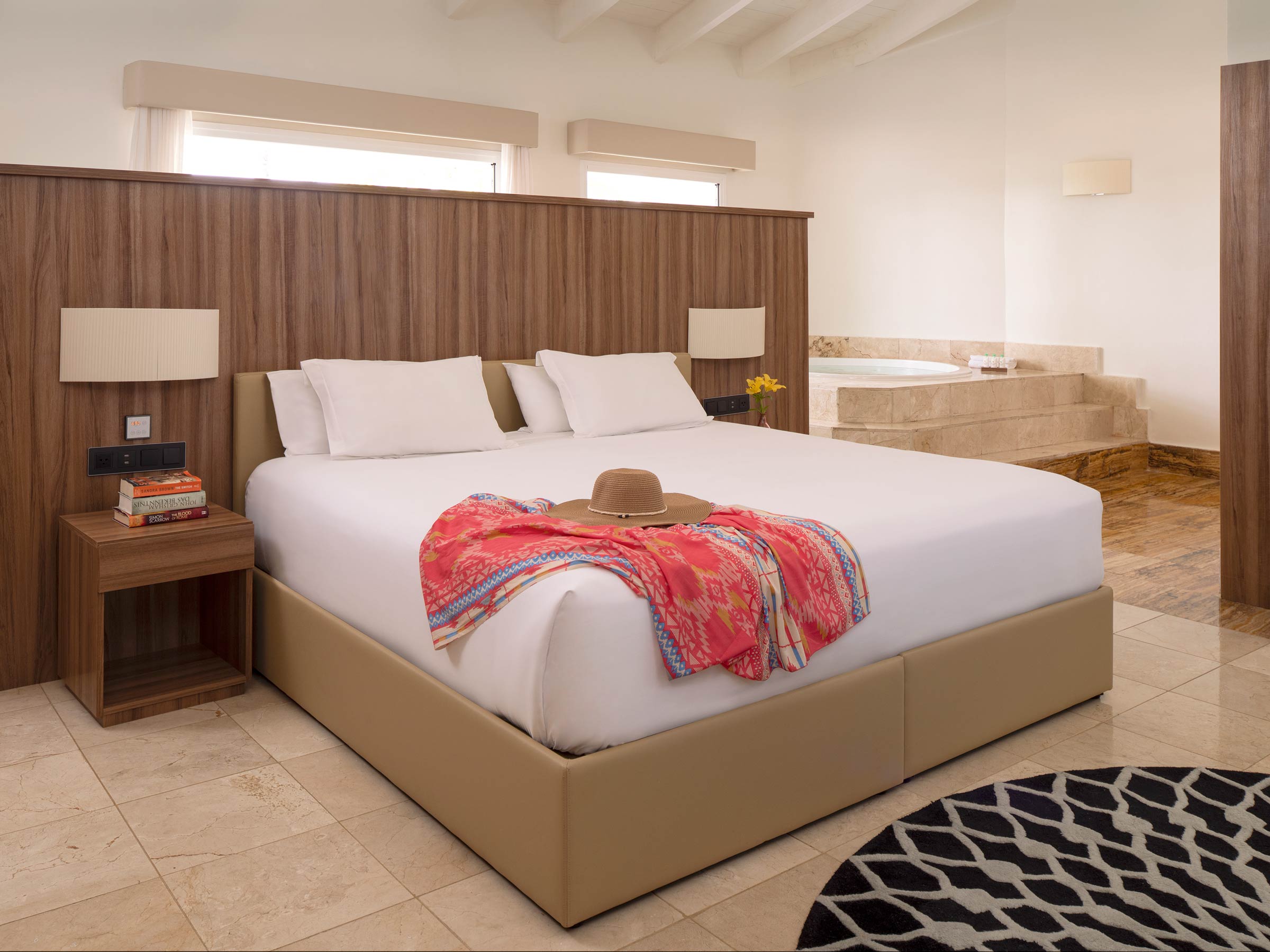 Master Bedroom in the Imperial Suite at Excellence Punta Cana